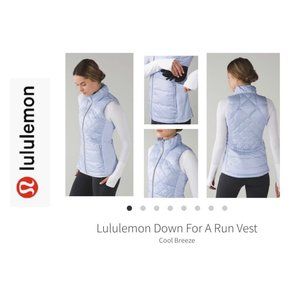 LULULEMON Down for a run vest- lavender RARE